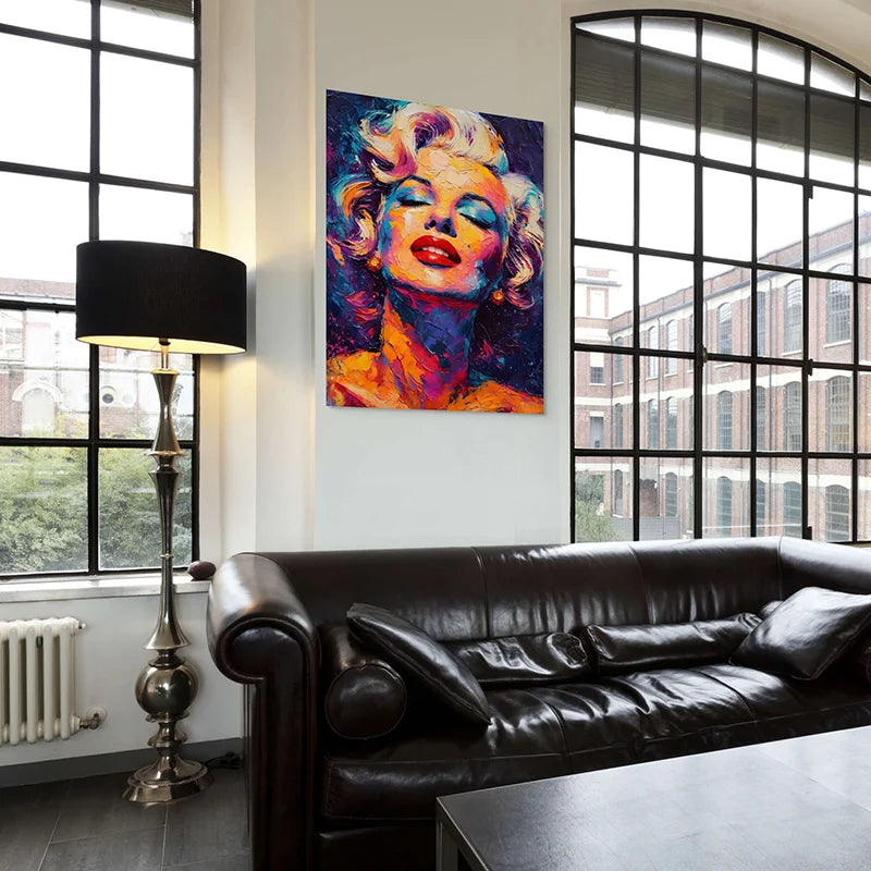portrait artistique Marilyn Monroe style moderne