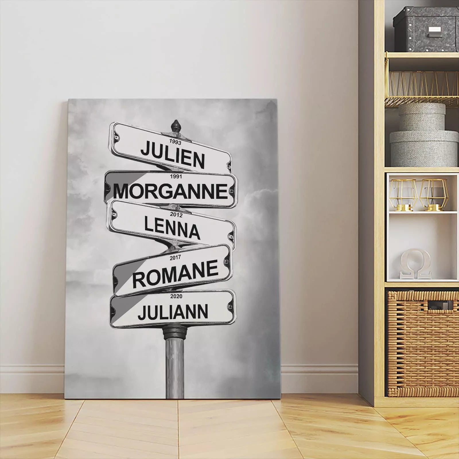 Le tableau prénom famille personnalisable : Une idée géniale pour un tableau ! - Montableaudeco
