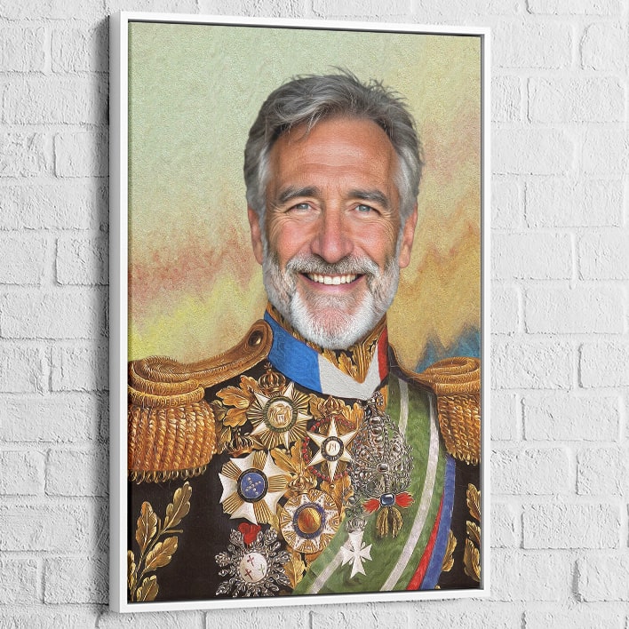 Portrait personnalisé homme type Napoléon roi empereur

