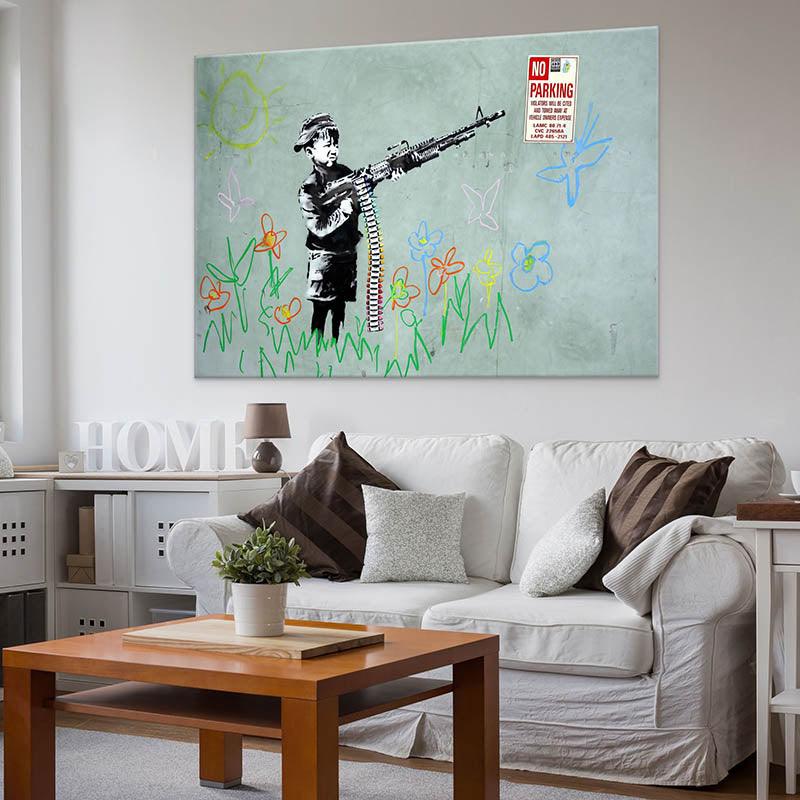 Tableau Banksy Innocence - Montableaudeco