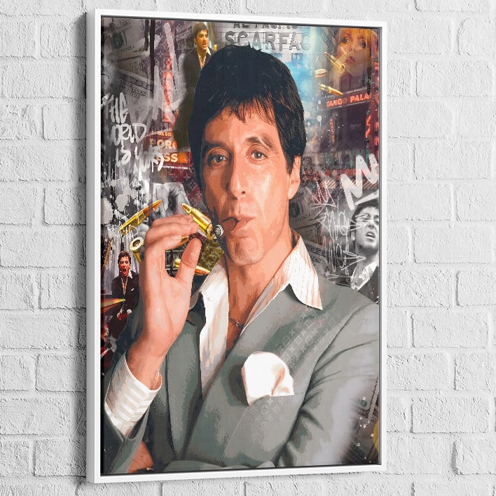 tableau contemporain gangster culte

